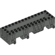 Vehicle Base 4 × 14 × 2 1/3, 2 × 12 Recessed Center, Pins, Pin Holes Dunkelgrau