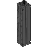 Support 2 × 2 × 8 with Grooves, Two Sided Lattice and Top Peg Schwarz