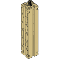 Support 2 × 2 × 8 with Grooves, Two Sided Lattice and Top Peg Tan