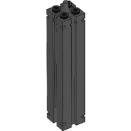 Support 2 × 2 × 8 with Grooves, Smooth On All Sides, Top Peg Black