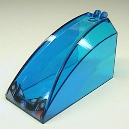 Windscreen 8 × 4 × 5 Canopy with 2 Fingers with Headlights and Star Print Transparent-Dunkelblau