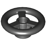 Steering Wheel Small, 2 × 2 Black