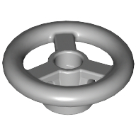 Steering Wheel Small, 2 × 2 Light Bluish Gray