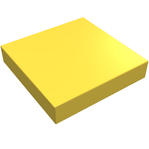 Tile 2 × 2 without Groove Yellow