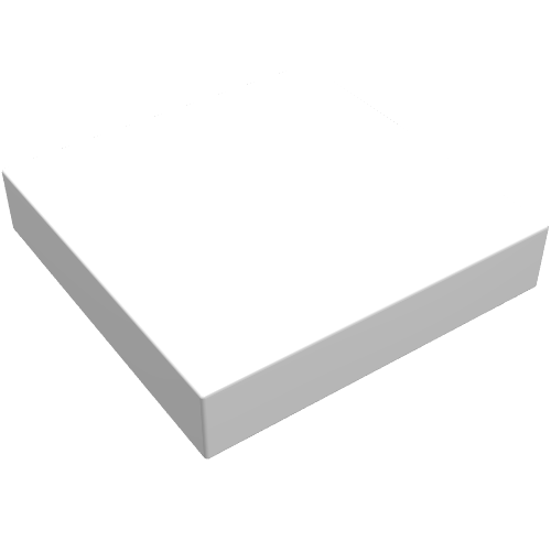 Tile 2 × 2 without Groove White