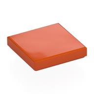 Tile 2 × 2 with Groove Reddish Orange