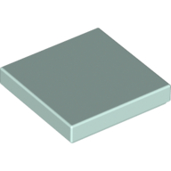 Tile 2 × 2 with Groove Light Aqua