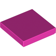 Tile 2 × 2 with Groove Dark Pink