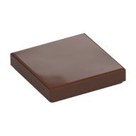 Tile 2 × 2 with Groove Brown