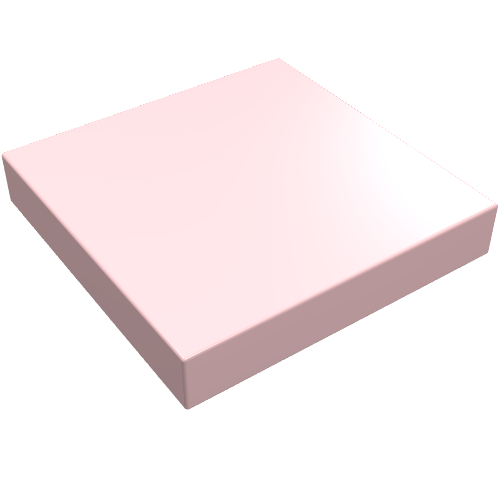 Fliese 2 × 2 mit Rille Hellrosa