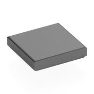 Tile 2 × 2 with Groove Metallic Silver