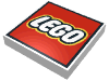 Tile 2 × 2 with LEGO Logo Type 2 Print White
