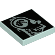 Tile 2 × 2 with Homer's Head X-Ray Print Hellaqua
