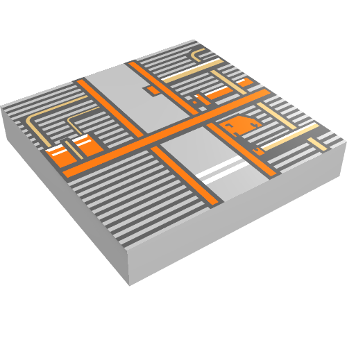 Tile 2 × 2 with Snowspeeder Vent Print White