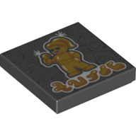 Tile 2 × 2 with Bling Filter Print Black