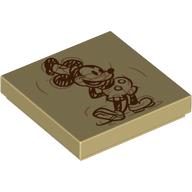 Tile 2 × 2 with Classic Mickey Mouse Sketch Print