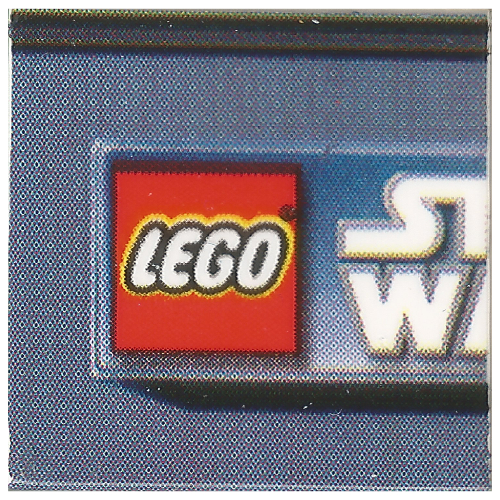 Tile 2 × 2 with Star Wars Print 16 in Weiß