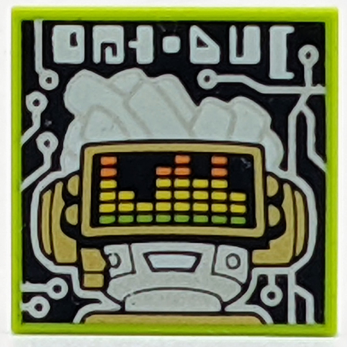 Tile 2 × 2 with VIDIYO print (43108-8) Lime