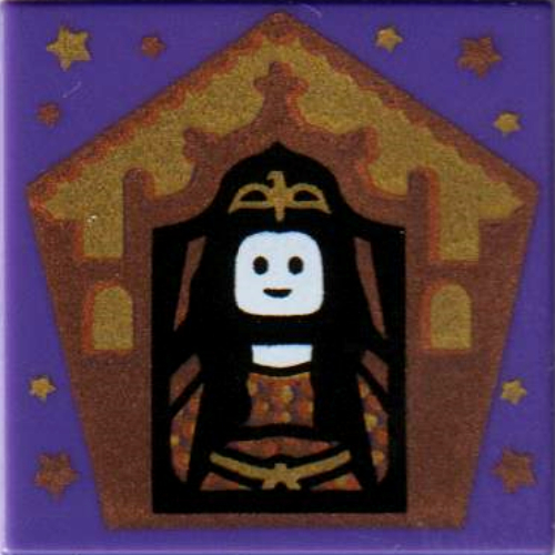 Tile 2 × 2 with Wizard Card Rowena Ravenclaw print Dunkellila