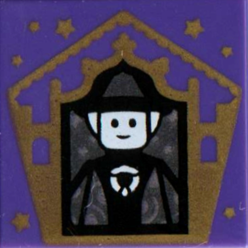 Tile 2 × 2 with Wizard Card Minerva McGonagall print Dunkellila