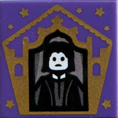 Tile 2 × 2 with Wizard Card Severus Snape print Dark Purple