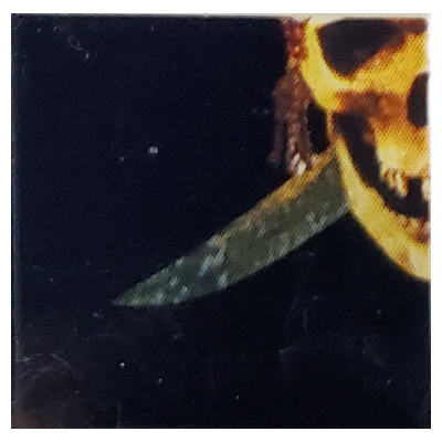 Tile 2 × 2 with Pirates of the Caribbean Mosaic Sword Blade, Skull print Weiß