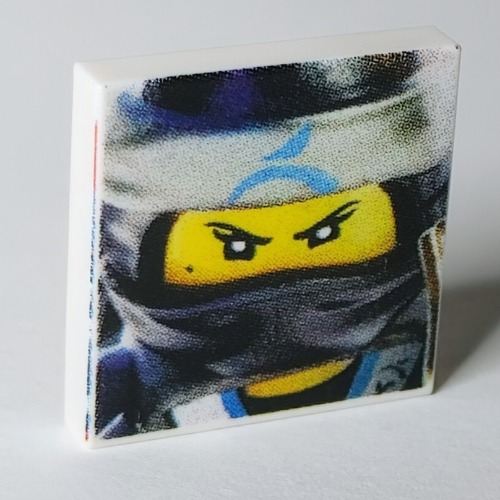 Tile 2 × 2 with Nya Face print White