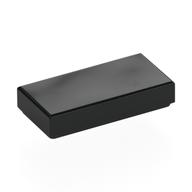 Tile 1 × 2 with Groove Black