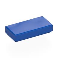 Tile 1 × 2 with Groove Blue