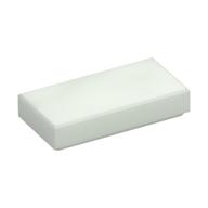 Tile 1 × 2 with Groove Glow in Dark White