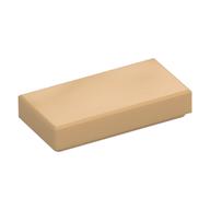 Fliese 1 × 2 mit Rille Warmes Beige