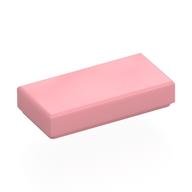 Tile 1 × 2 with Groove Warm Pink