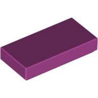 Fliese 1 × 2 mit Rille Magenta