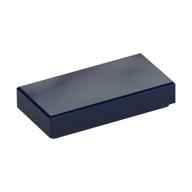 Tile 1 × 2 with Groove Dark Blue