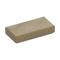 Fliese 1 × 2 mit Rille Dunkelbeige