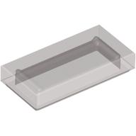 Tile 1 × 2 with Groove Trans-Brown