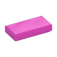Tile 1 × 2 with Groove Dark Pink