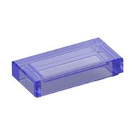 Tile 1 × 2 with Groove Trans-Purple