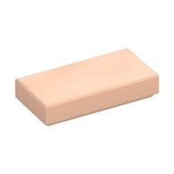 Tile 1 × 2 with Groove Light Nougat