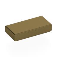 Tile 1 × 2 with Groove Metallic Gold