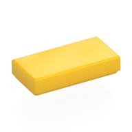 Tile 1 × 2 with 3 Gray Bricks (RCX Programmable Brick Top) Print Yellow