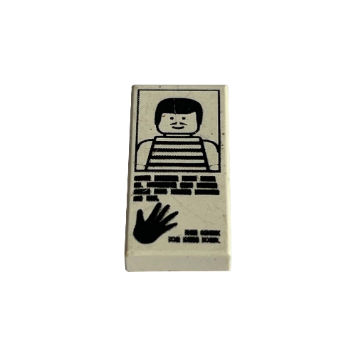 Tile 1 × 2 with Hand Print and Striped Shirt Print