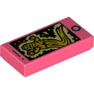 Tile 1 × 2 with Smart Phone and Yellow Ghost Print