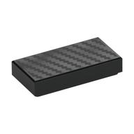 Tile 1 × 2 with Carbon Fiber print Schwarz