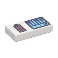 Tile 1 × 2 with Battery, Graph print