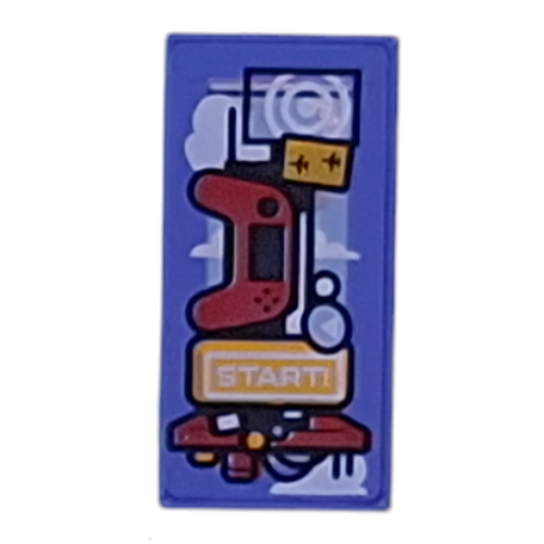 Tile 1 × 2 with Game Console, Controller Print