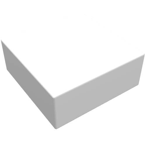 Tile 1 × 1 without Groove White