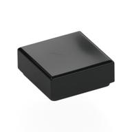 Tile 1 × 1 with Groove Black