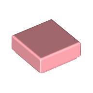 Fliese 1 × 1 mit Rille Warmes Rosa