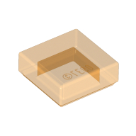 Tile 1 × 1 with Groove Trans-Orange
